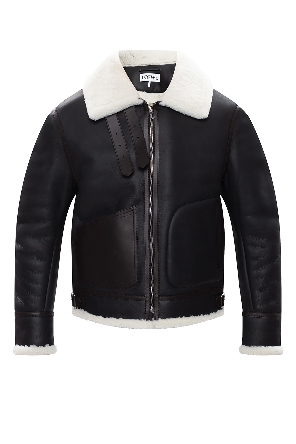 Louis Vuitton Leather Strip Black Mink Coat - Vitkac shop online