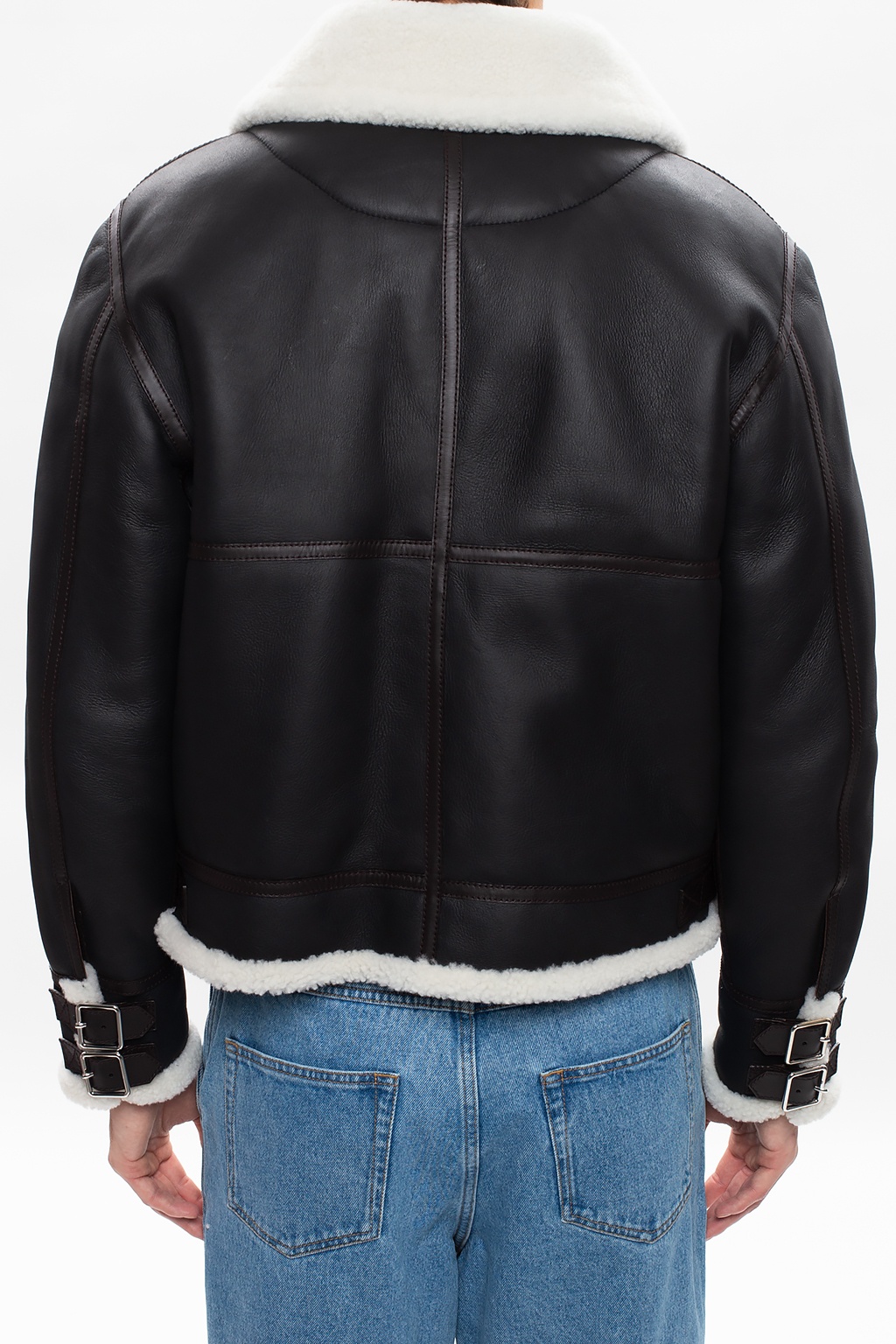 Louis Vuitton Draped Wool Toile Jacket BLACK. Size 36