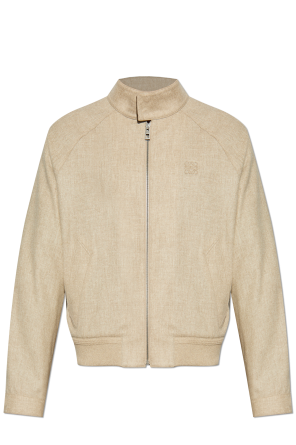 Jacket with a stand-up collar