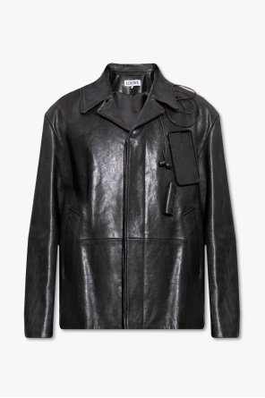 'objects' leather jacket od Loewe