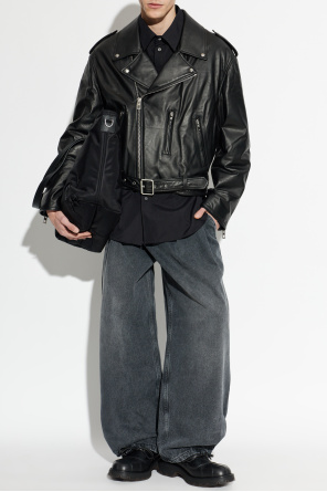 Casaco de couro acolchoado od Loewe