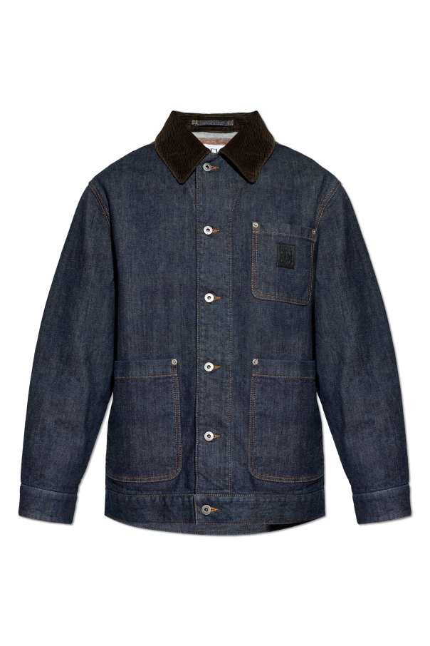 Denim jacket with logo patch od Loewe