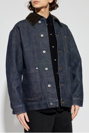 Loewe Jeansjacke mit Logo-Patch