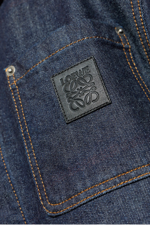 Loewe Jeansjacke mit Logo-Patch