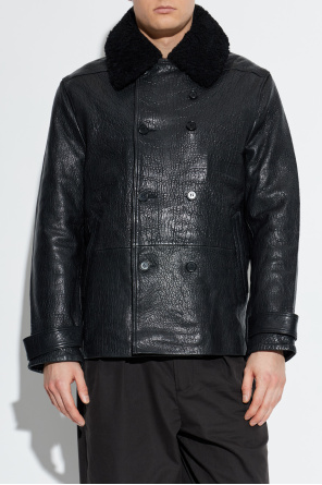 AllSaints Chaqueta de cuero "Hamlet"