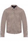 AllSaints GREY ‘Hampden’ suede jacket