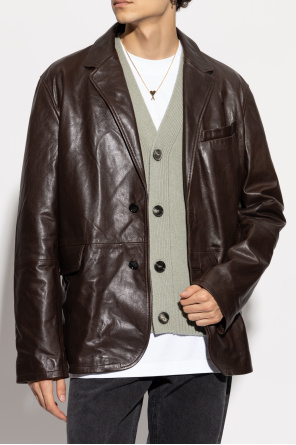 Ami Alexandre Mattiussi Leather blazer