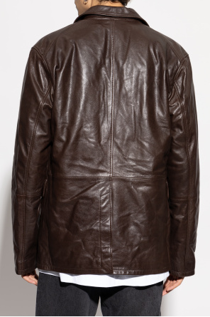 Ami Alexandre Mattiussi Leather blazer