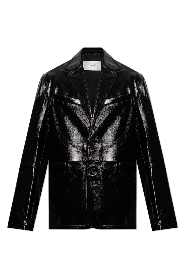 Ami Alexandre Mattiussi Leather blazer