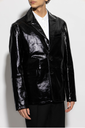 Ami Alexandre Mattiussi Leather blazer