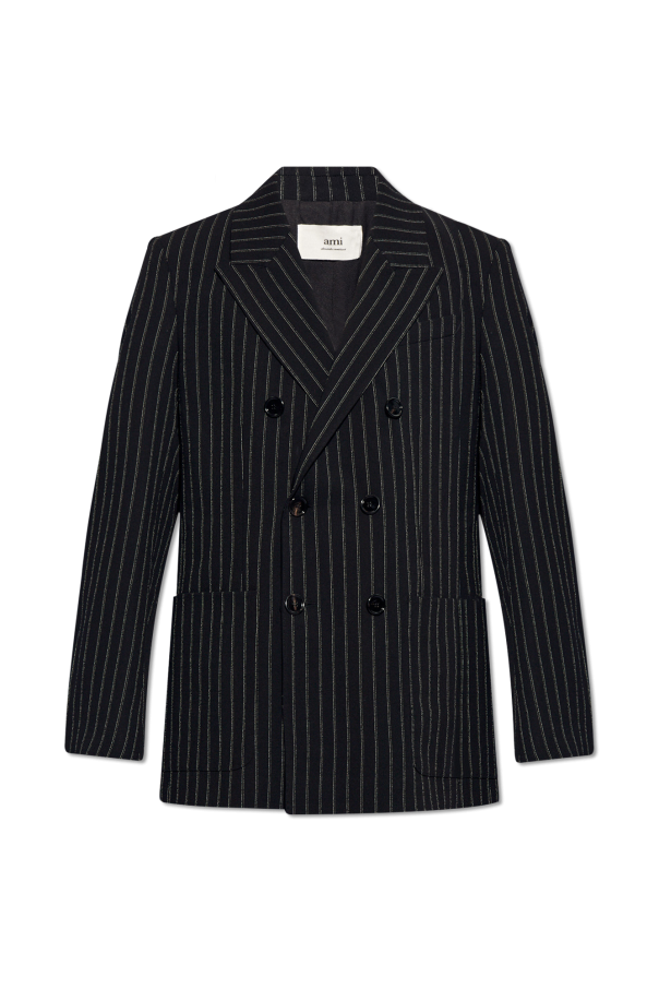 Double-breasted blazer with stripes od Ami Alexandre Mattiussi