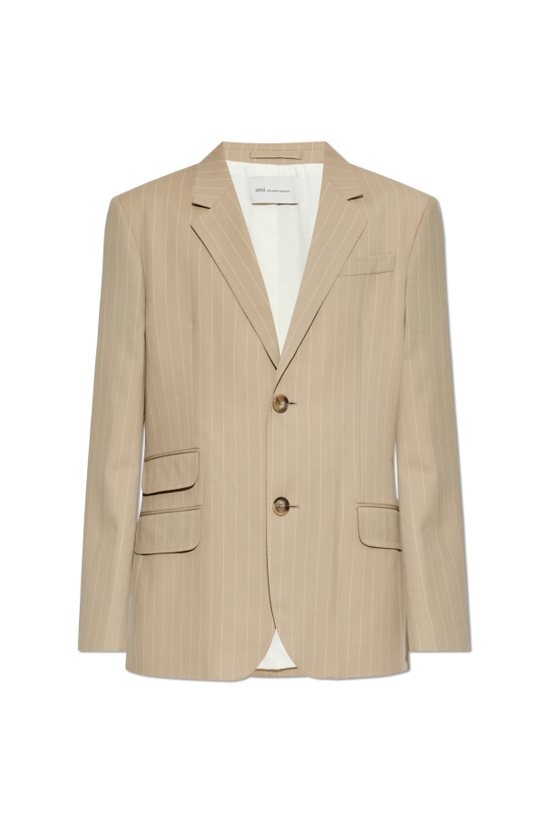 Wool blazer with single vent od Ami Alexandre Mattiussi
