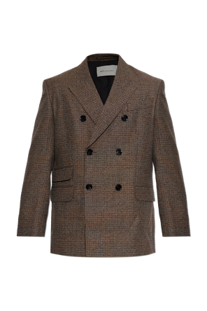 Wool blazer with double vent