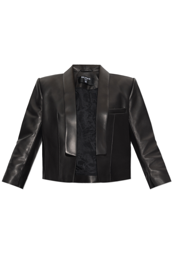Leather jacket od Balmain