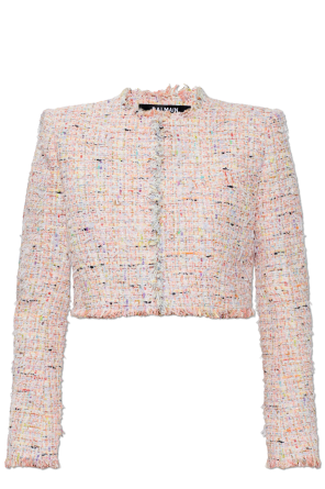 Short tweed blazer