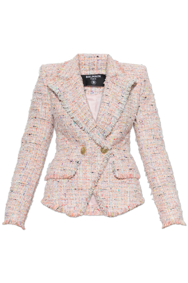 Tweed blazer with lurex thread od Balmain