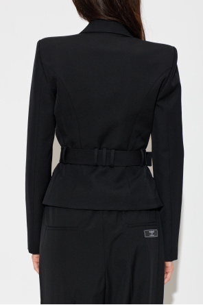 Balmain Wool blazer with belt