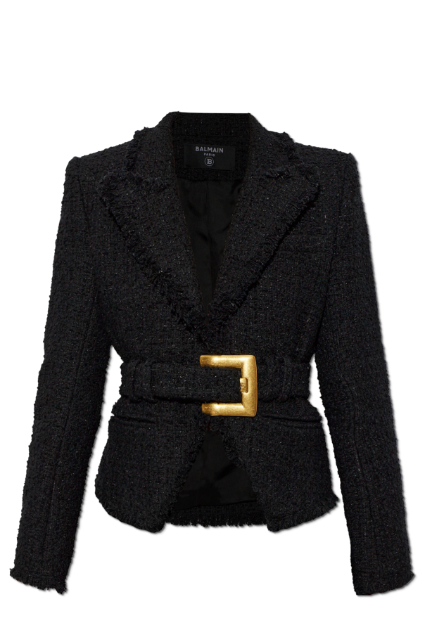 Blazer with belt od Balmain