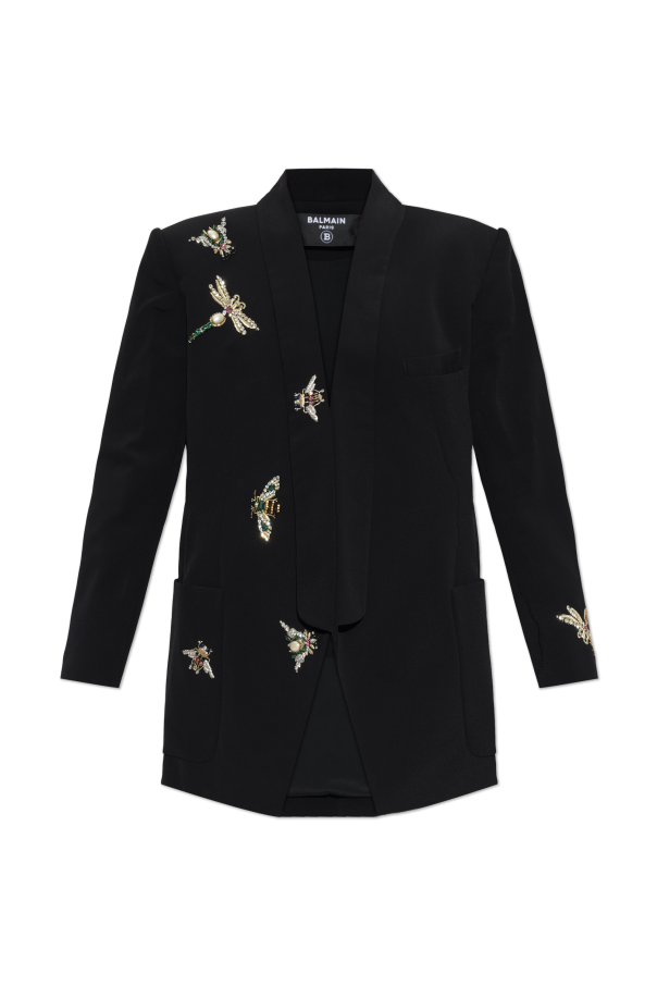 Blazer with shimmering crystals od Balmain