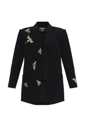 Blazer with shimmering crystals