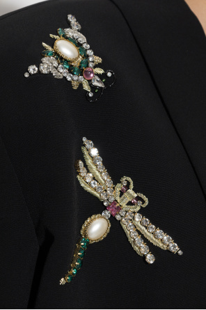 Balmain Marynarka z połyskującymi kryształami