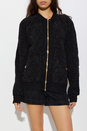 Balmain Tweedowy kardigan