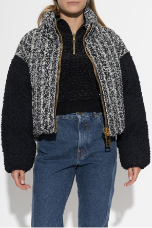 Balmain Ocieplana kurtka tweedowa