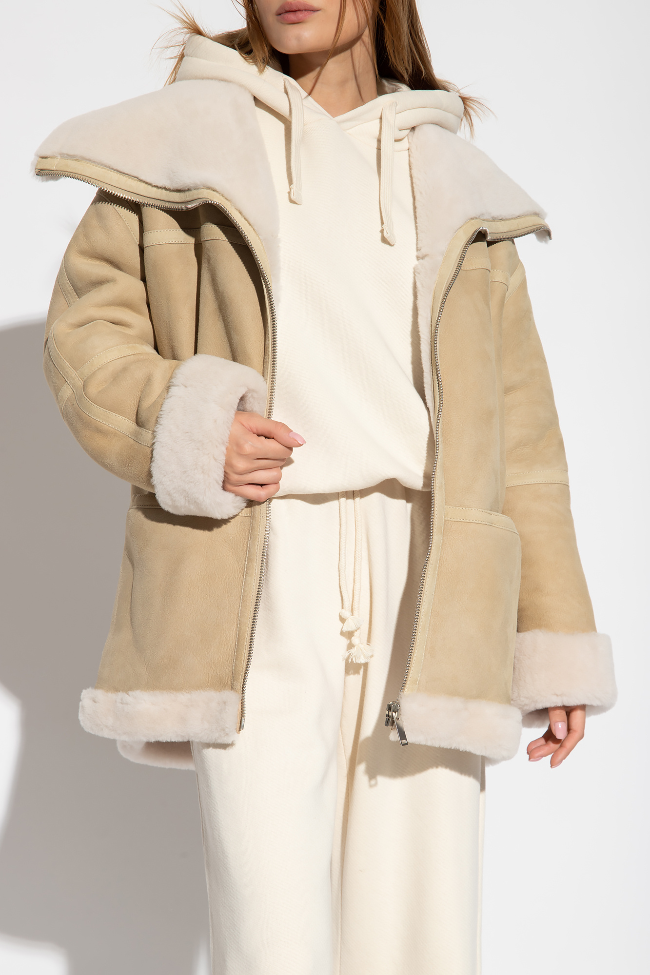 halfboy shearling jacket