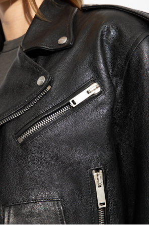 HALFBOY Cropped leather jacket