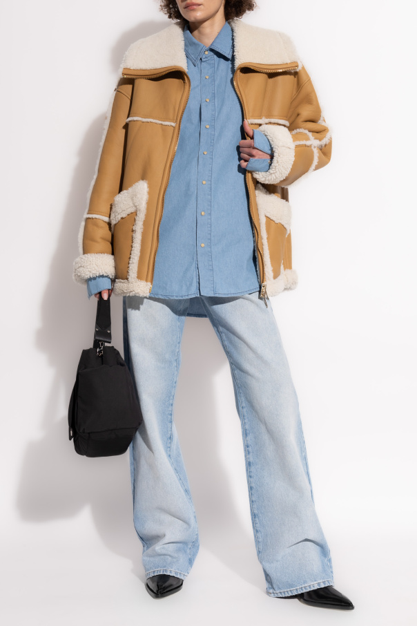 HALFBOY Shearling coat with pockets