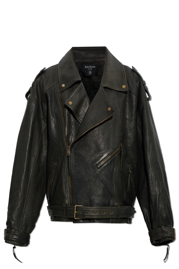 Leather jacket od Balmain
