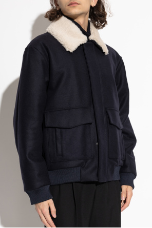 Balmain Wool jacket with detachable collar