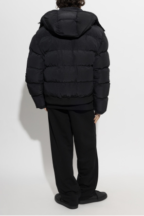 Balmain Ocieplana kurtka z odpinanym kapturem