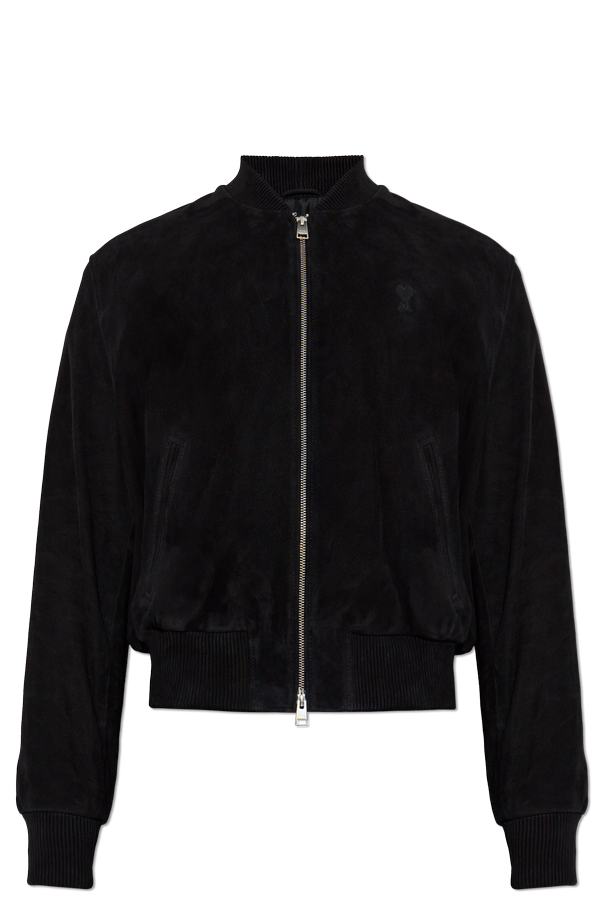 Suede 'bomber' jacket od Ami Alexandre Mattiussi
