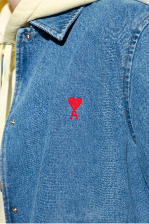 Sweatshirt Superdry Code Tape Track Full Zip rosa mulher Denim jacket with logo