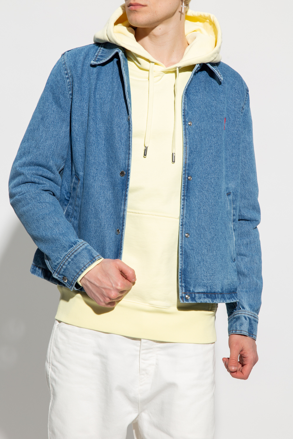 Ami Alexandre Mattiussi Denim jacket with logo