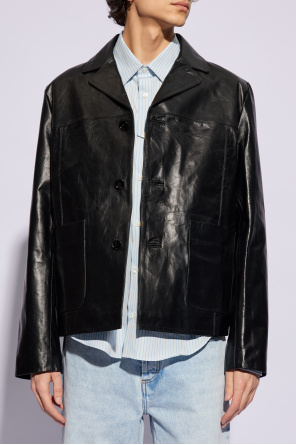 Ami Alexandre Mattiussi Leather jacket