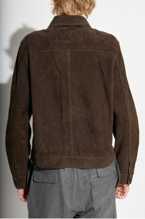 Ami Alexandre Mattiussi Suede jacket with logo