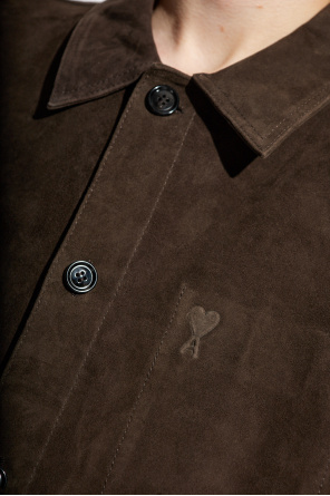 Ami Alexandre Mattiussi Suede jacket with logo