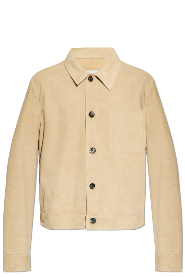 Ami Alexandre Mattiussi Suede jacket with logo