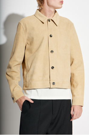 Ami Alexandre Mattiussi Suede jacket with logo