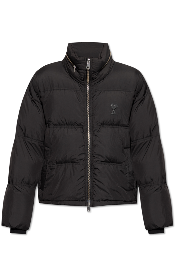 Ami Alexandre Mattiussi Puffer jacket with hood hidden in collar