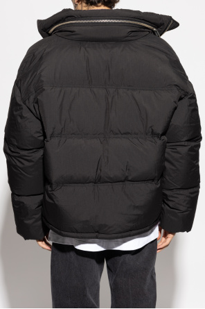 Ami Alexandre Mattiussi Puffer jacket with hood hidden in collar