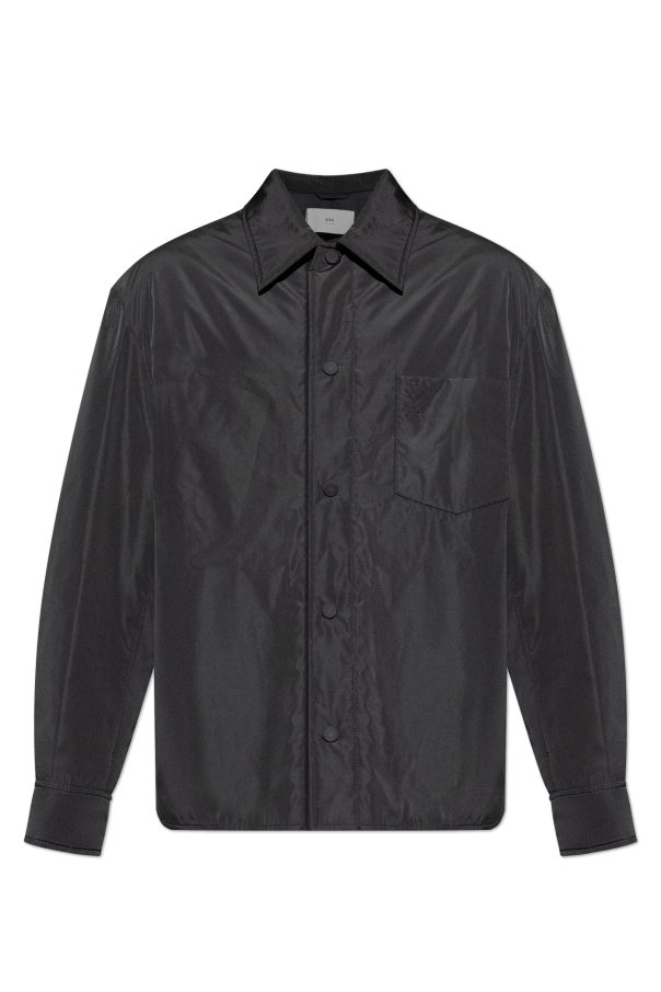 Insulated jacket with embroidered logo od Ami Alexandre Mattiussi