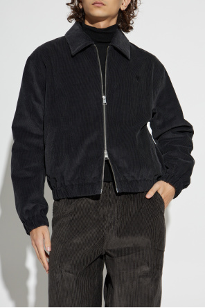 Ami Alexandre Mattiussi Corduroy jacket with embroidered logo
