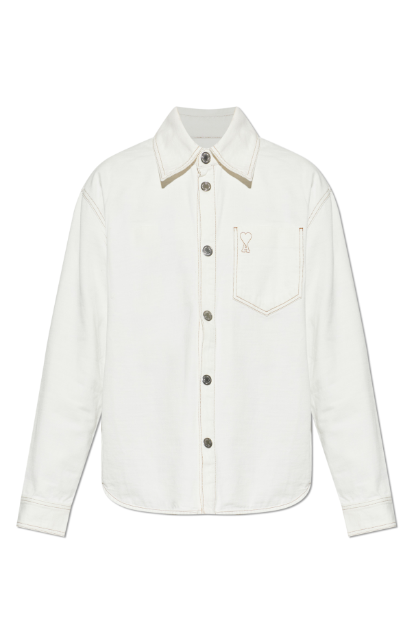 Denim shirt with pocket od Ami Alexandre Mattiussi