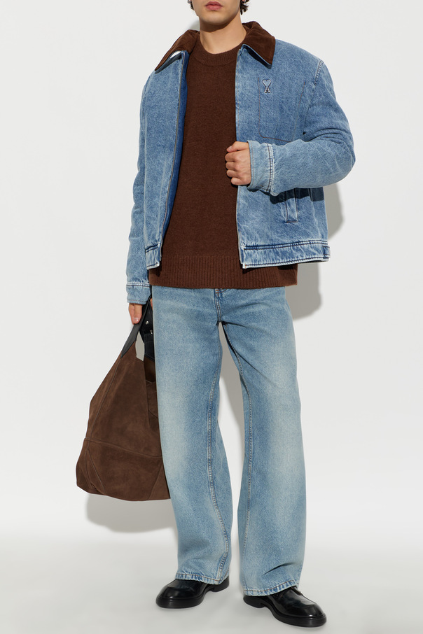 Ami Alexandre Mattiussi Logo denim jacket