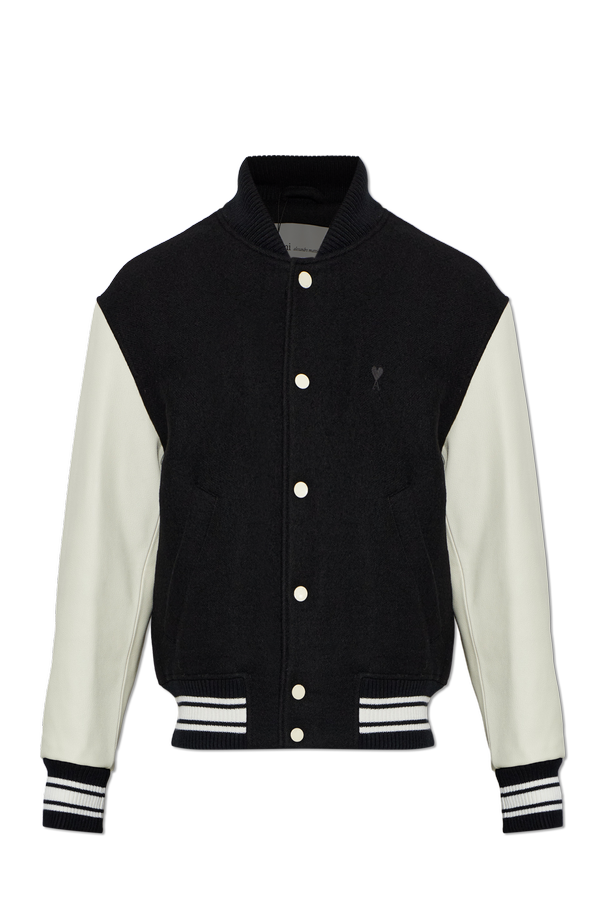 Wool bomber jacket with ‘bomber’ cut od Ami Alexandre Mattiussi