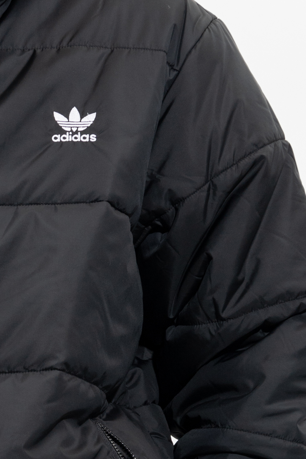 adidas yellow Originals Reversible hooded jacket