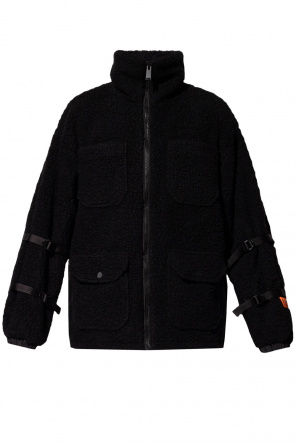 furry zipped hoodie